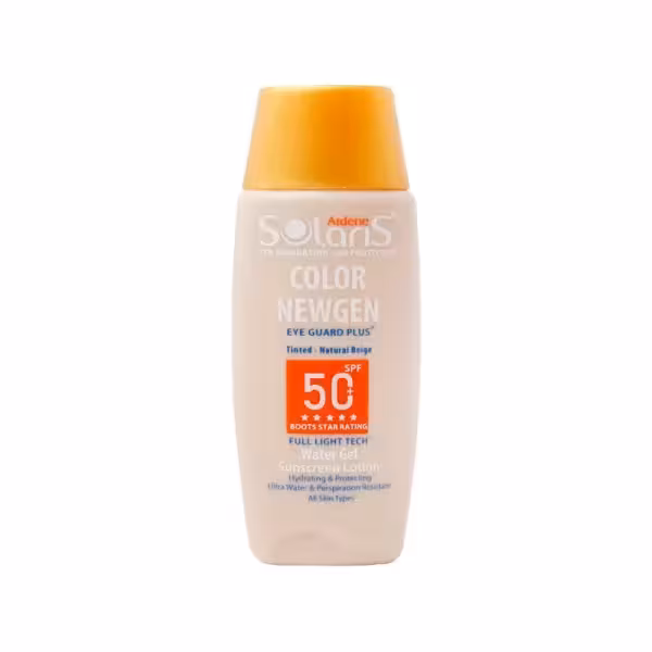 لوسیون ضد آفتاب فاقد چربی SPF50 سولاریس آردن رنگ بژ طبیعی