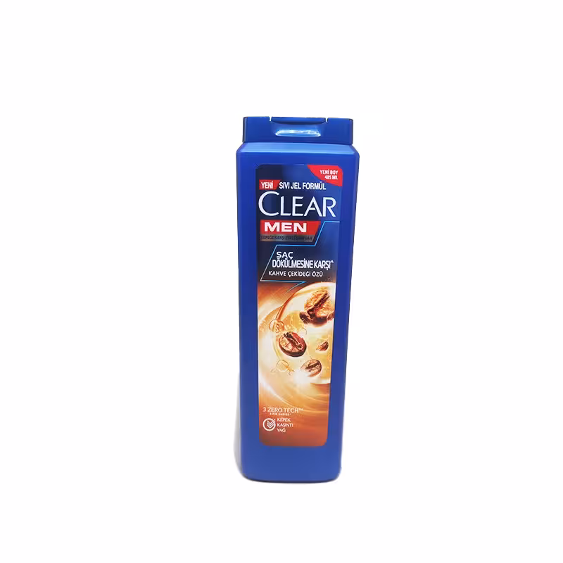 شامپو کلییر clear مردانه با ترکیبات کافئین ضد ریزش ضد شوره ضد خارش و قارچ حجم 350 میلی محصول ترکیه

