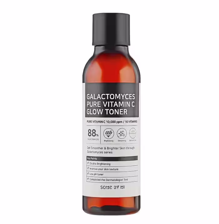 تونر سام بای می درخشان کننده حاوی ویتامین سی گالاکتومایسس حجم 200 میلSOMEBYMI GALACTOMYCES PURE VITAMIN C GLOW TONER