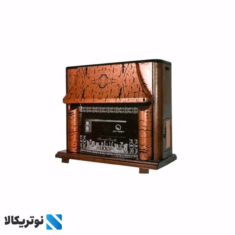 بخاری طرح شومینه گازسوز ارشیا مروارید سوز مدل 15000