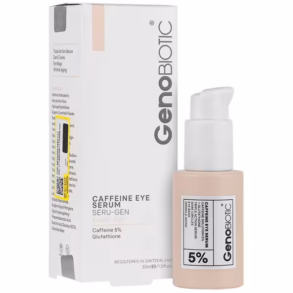 سرم کافئین دور چشم ژنوبایوتیک 30 میلی لیتر GenoBiotic