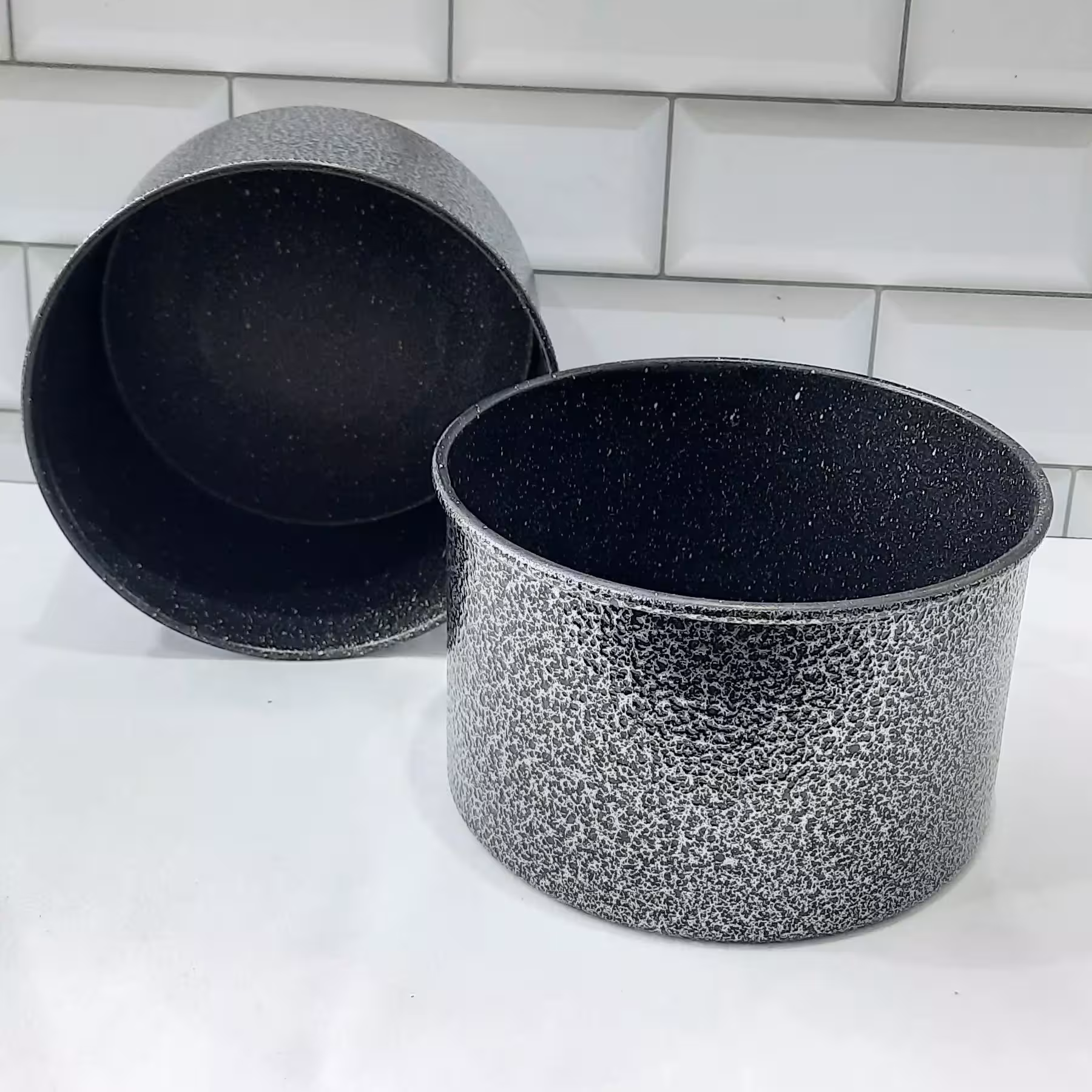 قالب کیک تفلون گرانیتی گرد قطر 14 سانت ارتفاع 9.5 سانت