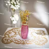 گلدان شیشه ای کاملیا