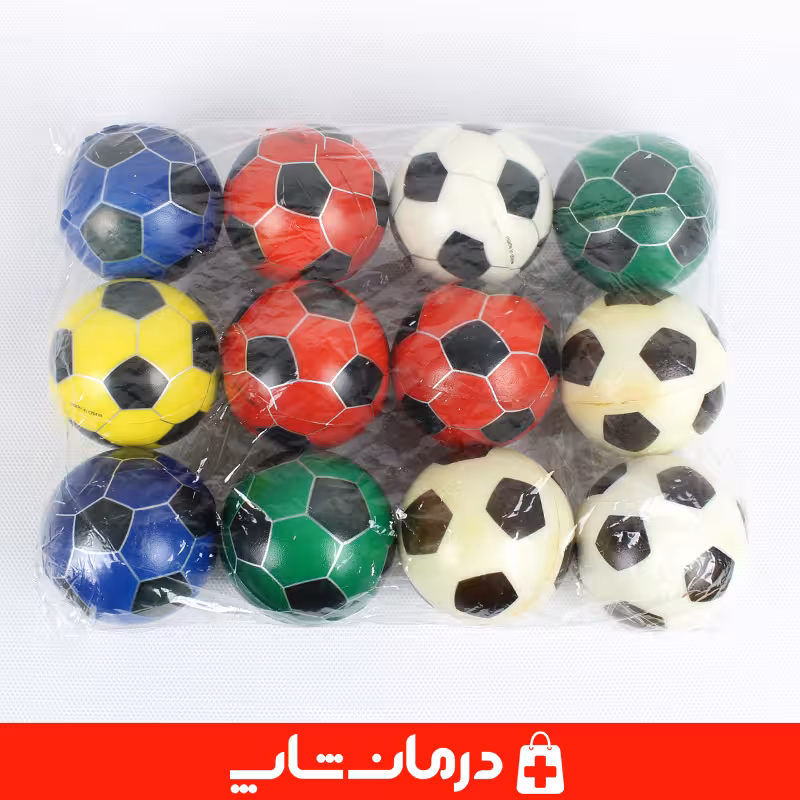 خرید توپک فیزیوتراپی فومی 6 سانت 12 عددی توپ تقویت مچ اسفنجی