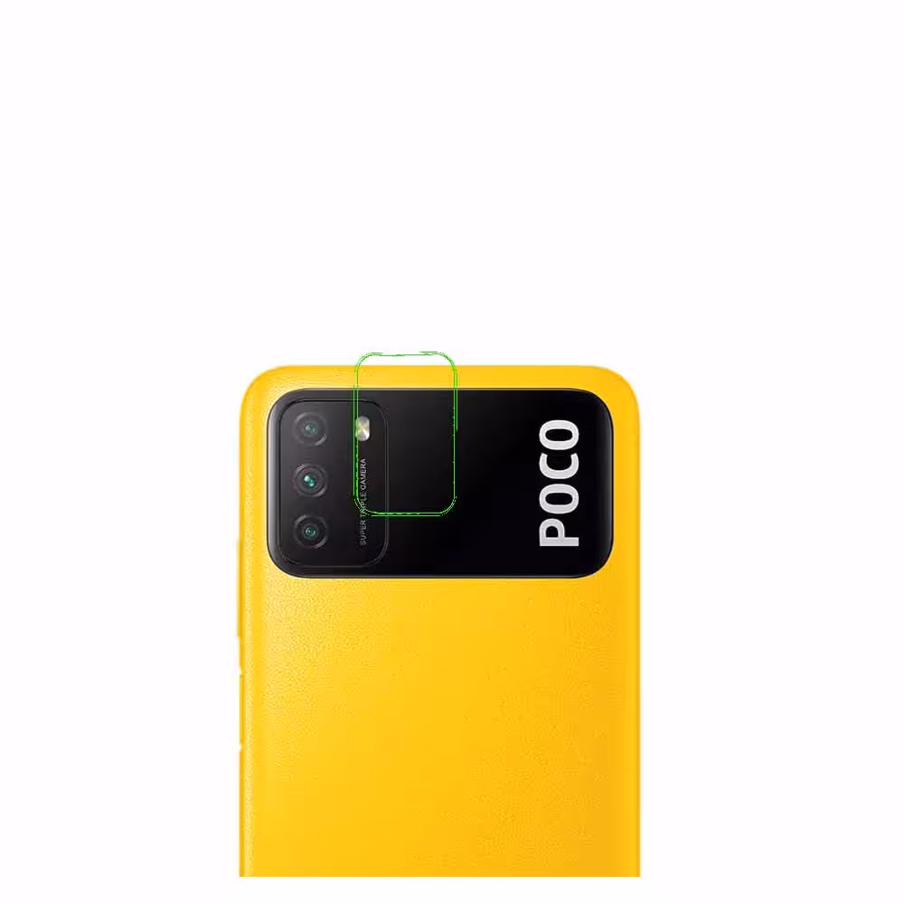 محافظ لنز دوربین شیشه ای مناسب برای Xiaomi Poco M3