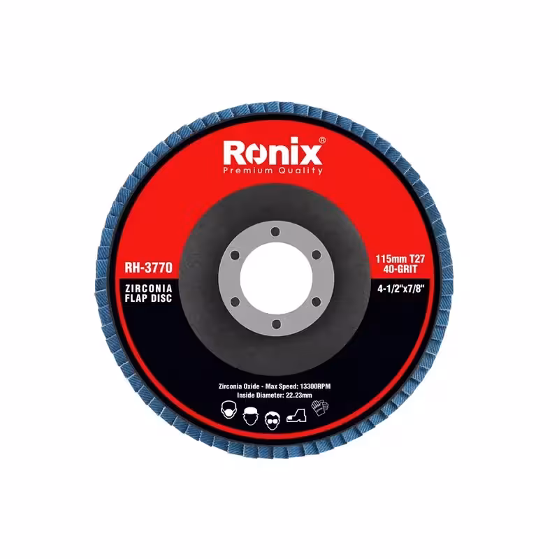 سنباده فلاپ زیرکونیم مینی 115 میلی متری 40 رونیکس مدل RH-3770