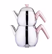 کتری و قوری استیل کاراجا مدل مرکور