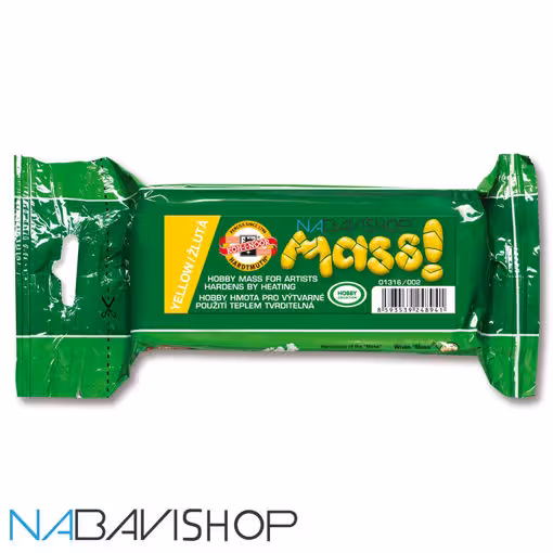 خمیر مدل سازی کوه نور مدل Mass کد 6002 رنگ زرد