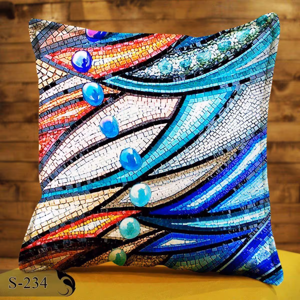 کوسن مبلی پارچه پورشه طرح 234