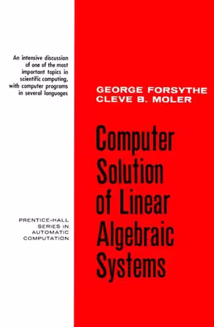 خرید و دانلود نسخه کامل کتاب Computer Solution of Linear Algebraic Systems