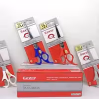 قیچی آرایشی ساوی دسته رنگی