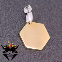 گردنبند برنجی مناسب حکاکی دعا کد G_1699