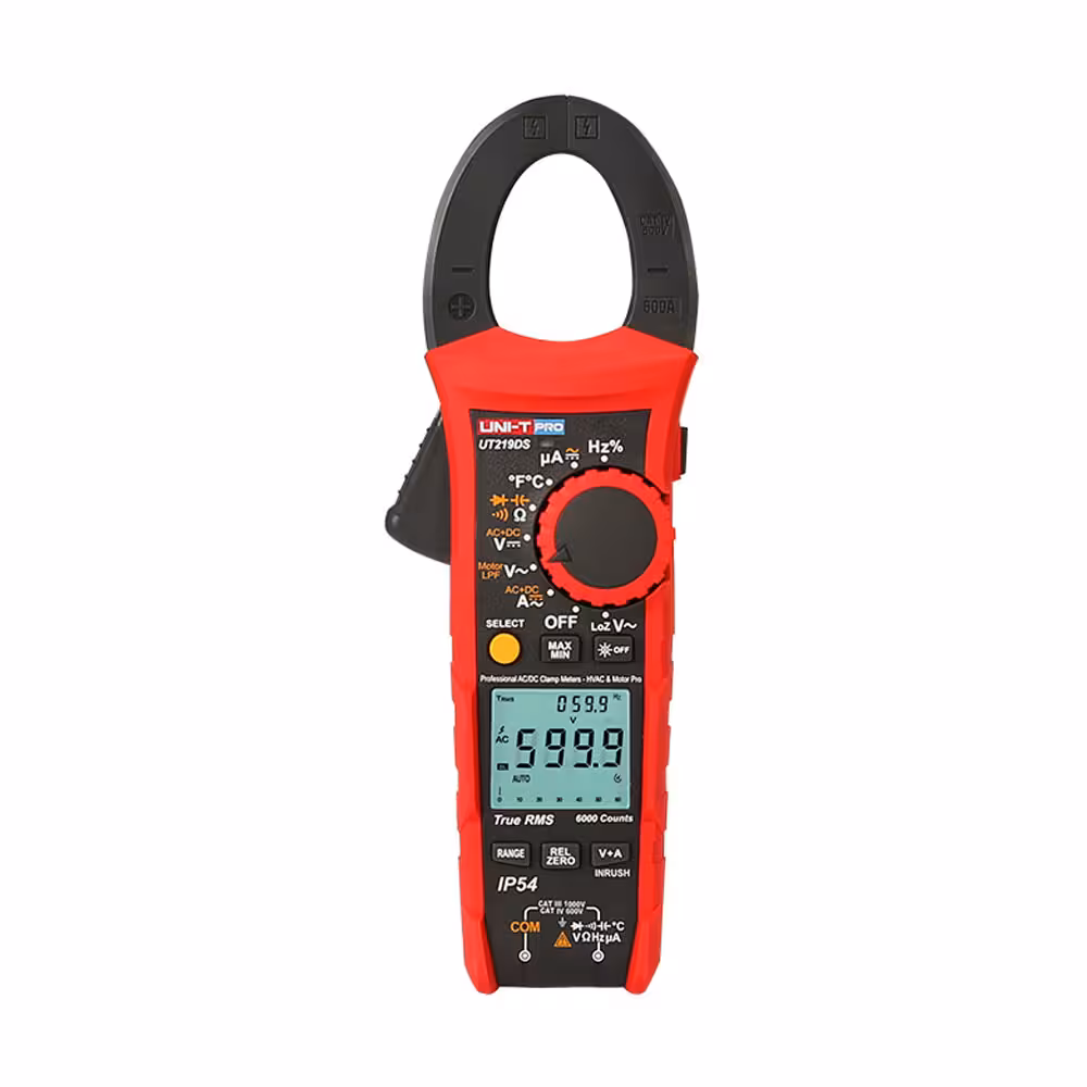 کلمپ متر دیجیتال 600 آمپر یونیتی کد UT219DS