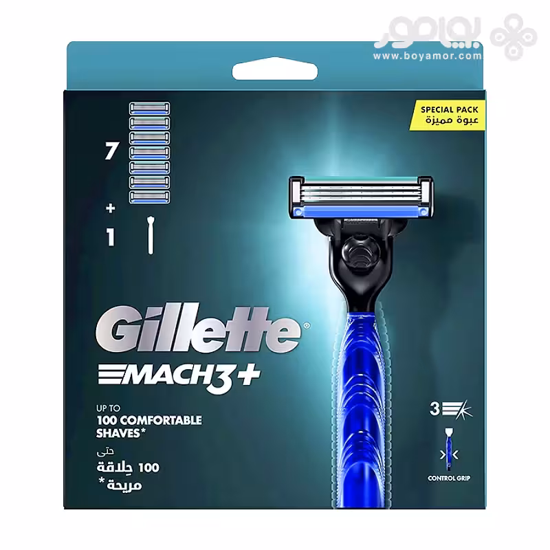 دسته اصلاح ژیلت مدل MACH3  به همراه 7 یدک