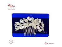 شانه مو مجلسی زنانه فلزی مدل پرنگین