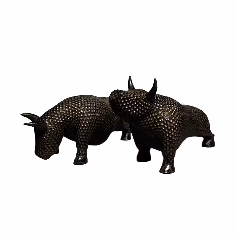 مجسمه مدل گاومیش کد GN02 مجموعه 2 عددی