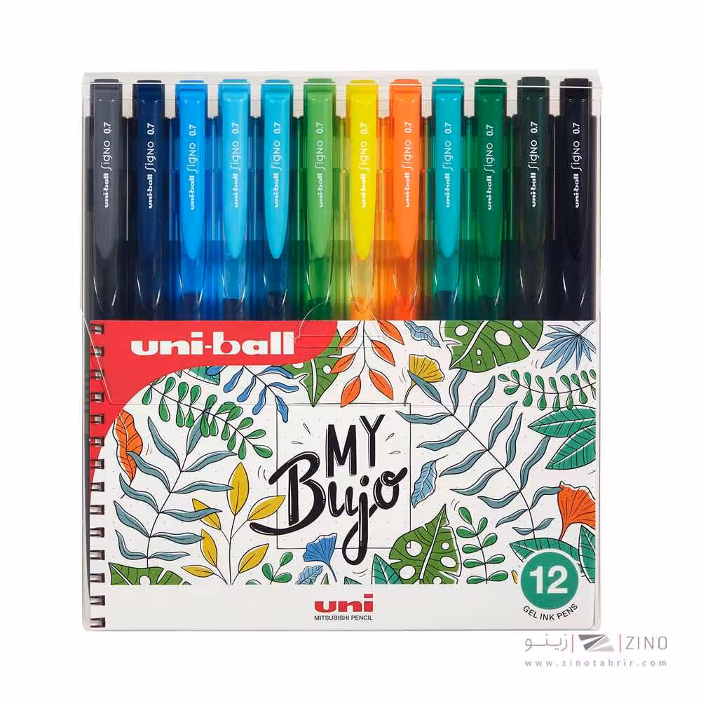 روان نویس0/7فشاری12رنگ سیگنو یونیبال کد155N-07-12A