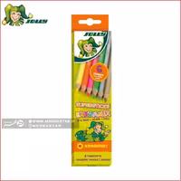 مداد رنگی 6 رنگ نئون و نقره ای و طلایی جولی Jolly extra mix Pencil 6pcs