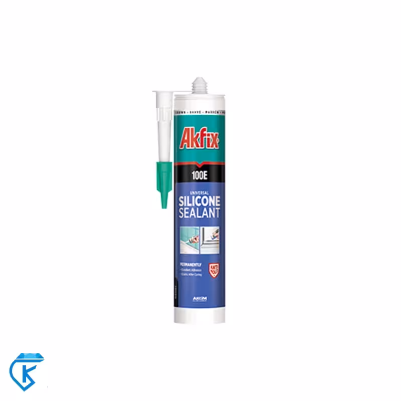 چسب آکواریوم 100E سیلیکون سفید Akfix کارتن 24 عددی