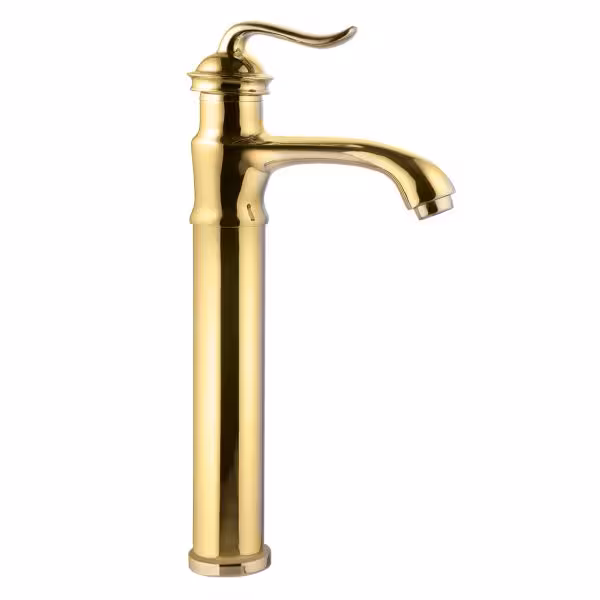 شیر روشویی پایه بلند اوج مدل امپریال طلایی