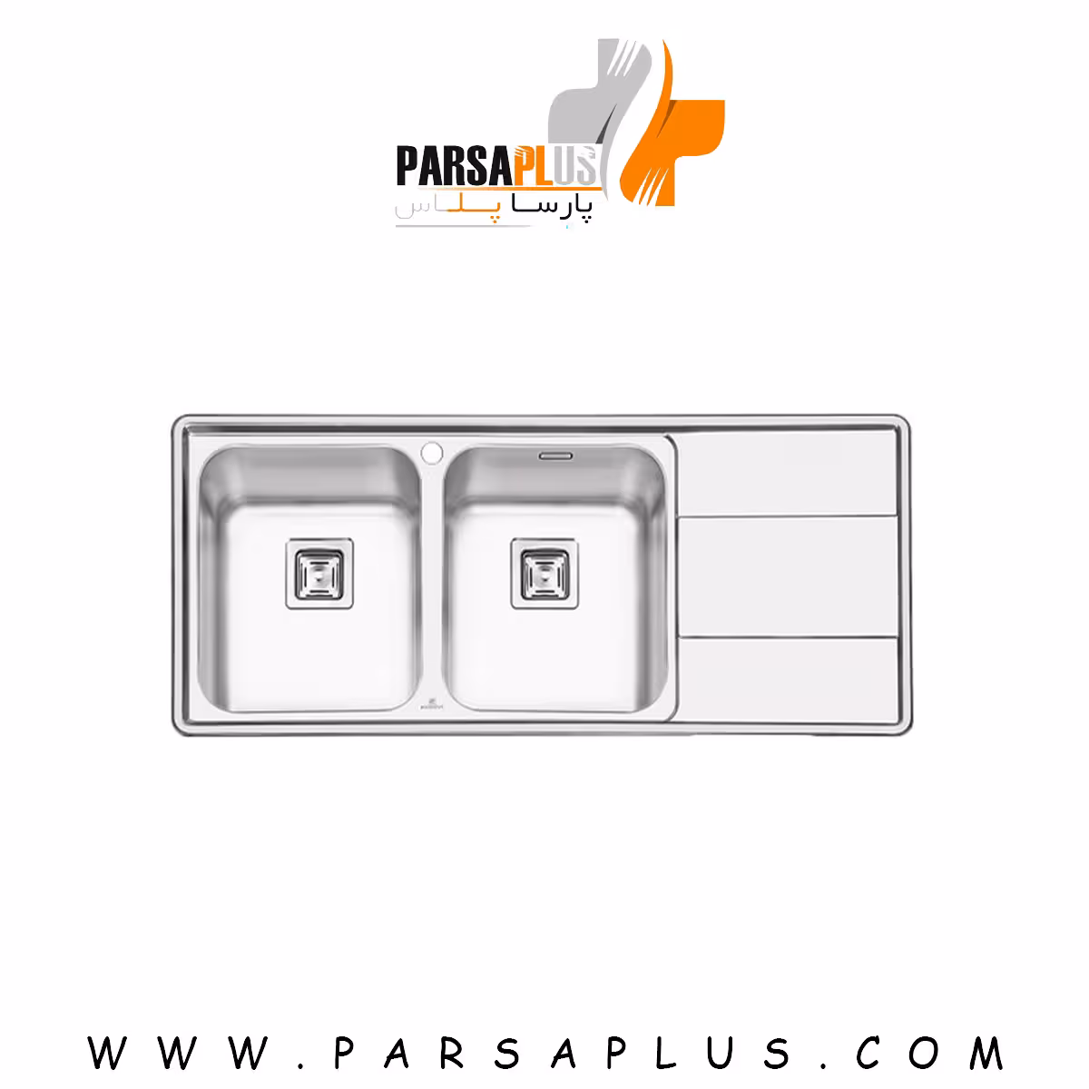 سینک پرنیان استیل PS 1215 توکار