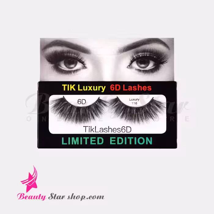 مژه مصنوعی شش بعدی مو طبیعی تیک مدل 116