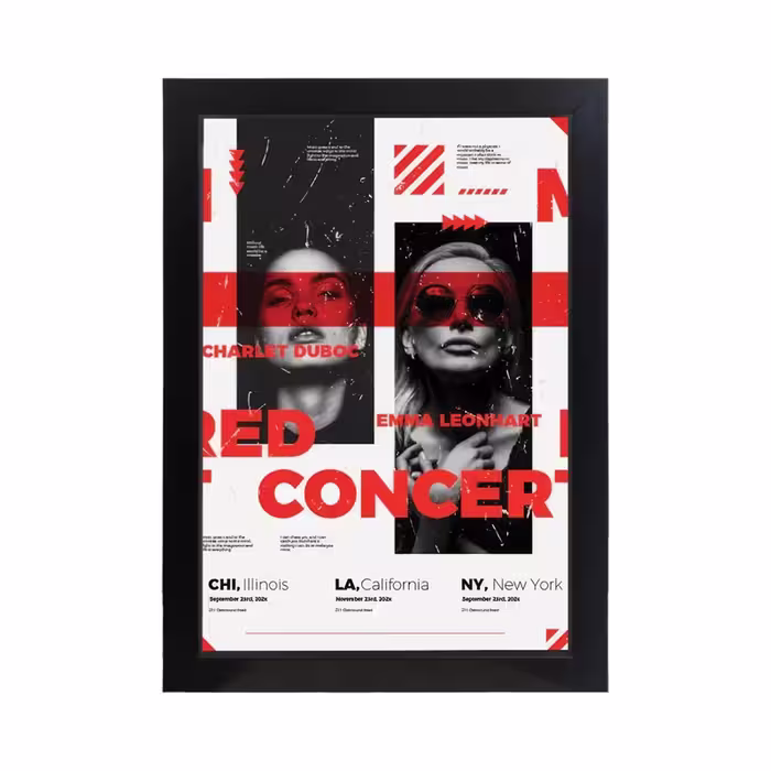 تابلو فیلم طرح RED CONCERT کد PF-12013