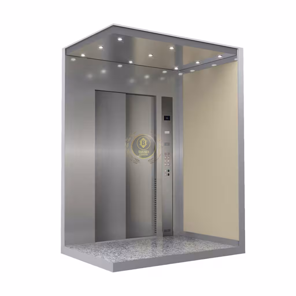 کابین آسانسور MDF استیل کد 10421