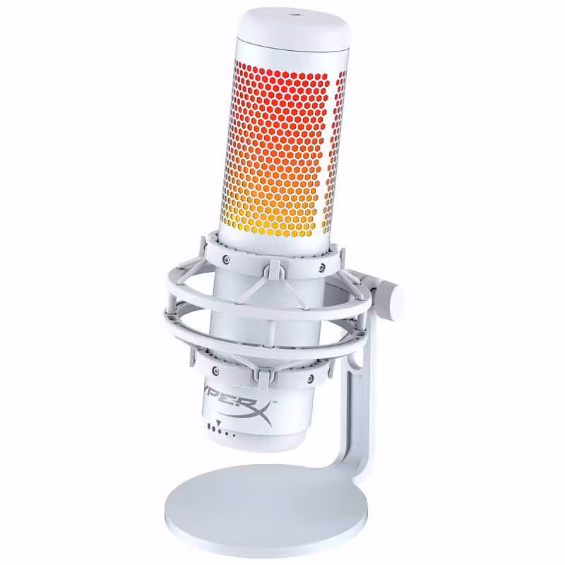 میکروفن هایپرایکس Microphone Hyper X QuadCast S White RGB