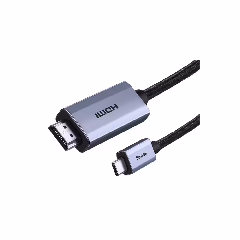 کابل تبدیل تایپ سی به اچ دی ام آی بیسوس Baseus Adapter Cable USB Type-C to HDMI WKGQ010201 طول 3 متر