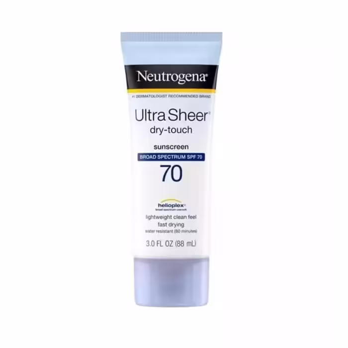 کرم ضد آفتاب و محافظت کننده صورت نوتروژینا مدل Ultra Sheer SPF70، حجم 88 میل