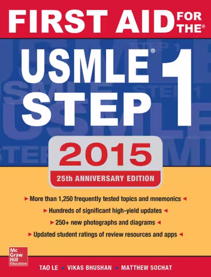 خرید و دانلود نسخه کامل کتاب First Aid for the USMLE Step 1 2015