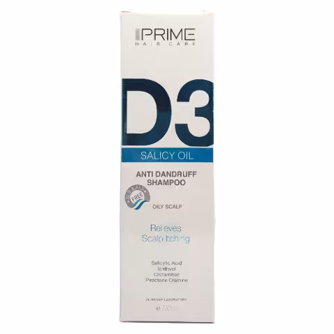 شامپو ضد شوره پوست سر چرب D3 پرایم SALICY OIL PRIME