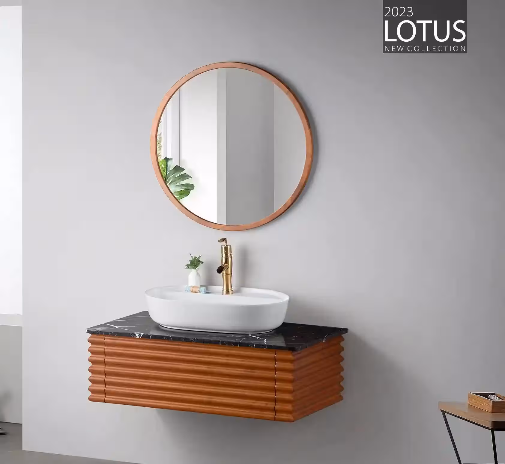 کابینت و روشویی طرح چوب کازابلانکا Casablanca ابعاد 52 * 89 سانتیمتر