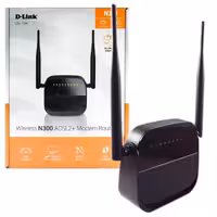مودم وایرلس دو آنتن بی‌ سیم دی لینک DSL-124 D-Link