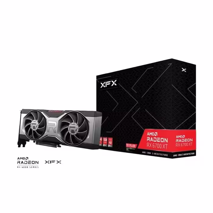کارت گرافیک ایکس اف ایکس مدل Radeon RX 6700 XT Gaming 12GB GDDR6 MERC حافظه 12 گیگابایت
