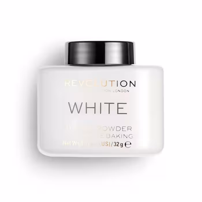 پودر بیک ( تثبیت کننده, فیکس ) آرایش رولوشن رنگ سفید 32 گرم