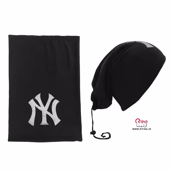 اسکارف زمستانی داخل کرک دار/ مشکی پلی استر