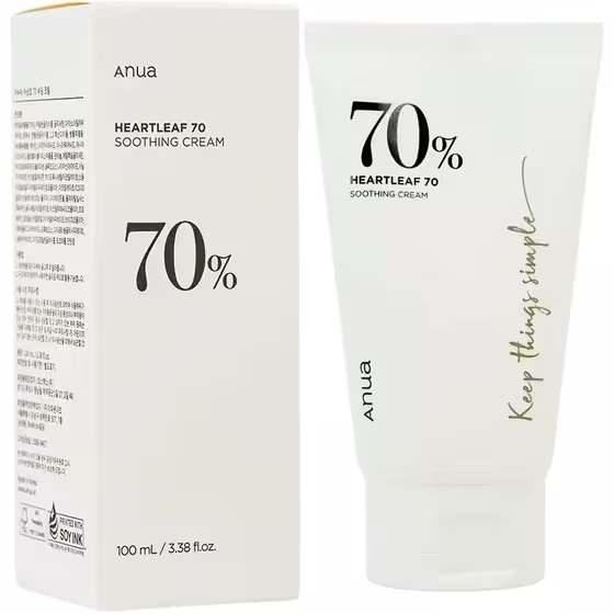 کرم تقویت کننده تسکین دهنده Heartleaf 70% Soothing Cream آنوا حجم 100 میلی لیتر