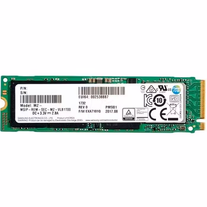 حافظه SSD سامسونگ مدل PM981 ظرفیت 1 ترابایت