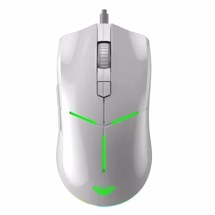 ماوس سیمدار گیمینگ AULA F820 WHITE