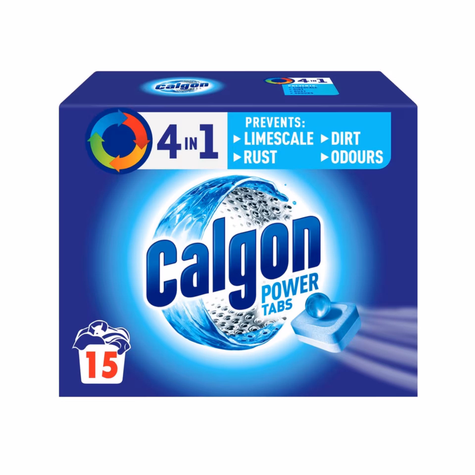 قرص جرمگیر ماشین لباسشویی کالگون اروپایی 4 در 1 بسته 15عددی