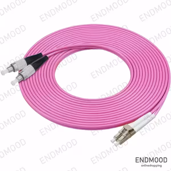 پچ کورد فیبر نوری 3 متری داپلکس نگزنس Nexans OM4 LC-FC