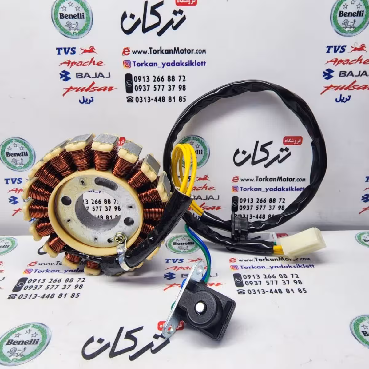 بوبین ( دستگاه ) سیم پیچی برق موتور طرح کلیک و طرح ایروکس 18 بوبین ( کیفیت درجه 1)