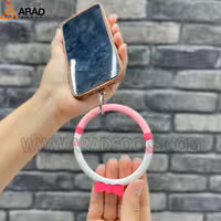 آویز موبایل سیلیکونی طرح کیتی پاپیونی