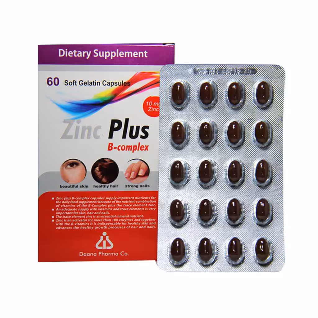 کپسول زینک پلاس ب کمپلکس 10mg دانا (60 عددی)