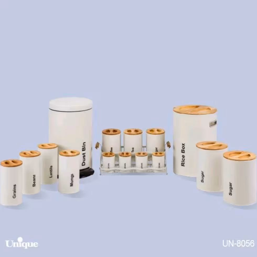 ارسال فوری   امکان خرید حضوری   ست 16 پارچه نباتی (کرم) درب بامبو یونیک کد UN-8056