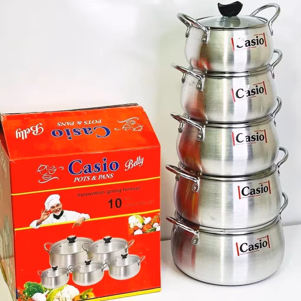 سرویس قابلمه روحی پاکستانی کاسیو با درب شیشه ای