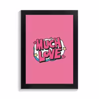 تابلو عاشقانه طرح much love کد PF-27091