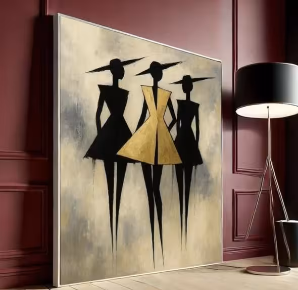 تابلو رنگ روغن کاردست کدکالا 976